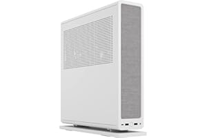 Fractal Design Ridge White, PCIe 4.0 Riser Card w zestawie, 2 x 140 mm PWM Aspect Fans Included, Type C USB, M, ITX PC Gaming Case