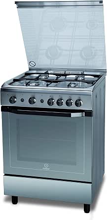 Indesit I6GG1F(X)/I, Cucina 60X60cm con Forno a Gas, a Libera  Installazione, 4 Fuochi, Argento : Amazon.it: Grandi elettrodomestici