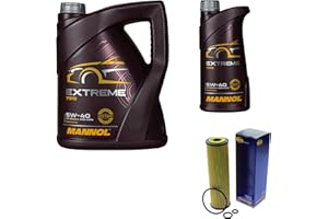 DIEDERICHS Filter Set Inspektionspaket 6 Liter MANNOL Motoröl Extreme 5W-40 API SN/CF SCT Germany Ölfilter