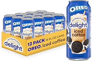 International Delight Iced Coffee, Oreo Cookie, 15 Fl Oz, Pack of 12