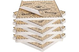 DEAYOU 1000 Pcs Greaseproof Burger Wrapping Paper, 30x30cm Deli Wax Paper Sheets, Kraft Newsprint Square Sandwich Wrapping Paper for Bread, Burger, Hot Dog, Cookies, Baking, Picnic