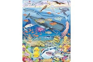 Larsen FH20 Vita Marina nell'Oceano Pacifico, Puzzle Incorniciato con 66 Pezzi