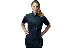 tessile astorino Ricamo Gratuito - Giacca Cuoco - Casacca Chef - Vari Colori - per Cucina e Ristorante - Uomo e Donna - Made in Italy