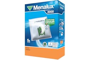 Menalux 2000 - Pack de 5 bolsas sintéticas y 1 filtro para aspiradores Bosch GL-20, GL-30, GL-40, Move y Sphera, Siemens Z 3.0, Super XS, VS5 y Ufesa AC