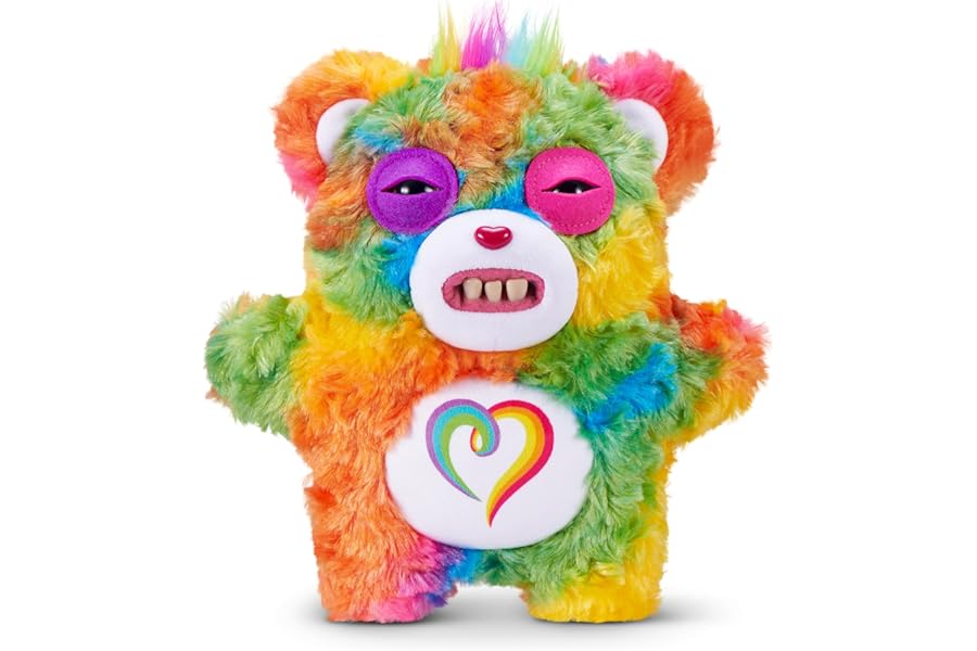 Fuggler Care Bears 9-Inch Plush Toy (Togetherness Bear) by ZURU – Funny Ugly Monster Stuffed Animal with Human-Like Teeth, Collectible Plush for Kids, Tweens, Teens, Adults & Crossover Fans
