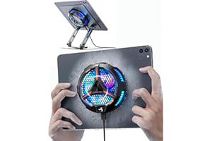 ACEDAYS iPad-Kühler, magnetischer Tablet-Kühler für iPad/Surface Pro/Samsung Tab, universeller Heizkörper mit Temperaturanzeige für mobiles Gaming, Tiktok Live-Streaming (inkl.
