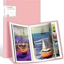 Album De Rangement Pour Peinture Diamant 60 Pages - Format A3 (306x428mm) - Poches Transparentes - Grande Capacité (120 œuvres) - 2