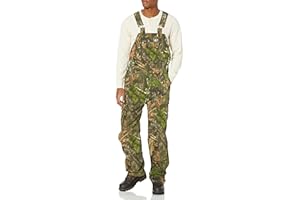 Mossy Oak Cotton Mill 2.0 Camo Hunting Bibs, Uninsulated Camo Overalls for Men