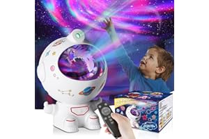Ltteaoy Kids Sensory Lights for Autism, Astronaut Galaxy Night Light Projector Bedroom Adjustable Brightness&Timable, Adhd Sleep Aid,Birthday Gift