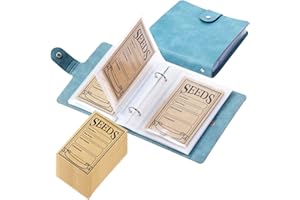 RunFar shop Samen Aufbewahrung Umschläge mit 50 selbstdichten Samentütchen für Saatgut Aufbewahrung für Gartensamen Saatgut Blumensamen (Grün)