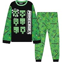 Minecraft Onesie Pixelated Creeper SleepSuit Gamer Gift voor jongens 8-9 jaar