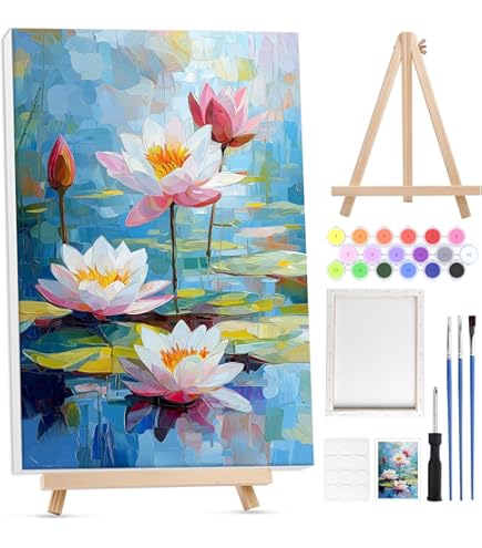 Kit Dipingere Con Numeri Adulti - Geisha, 40x50cm, Con Tela, Vernici E Pennelli - Foto 11