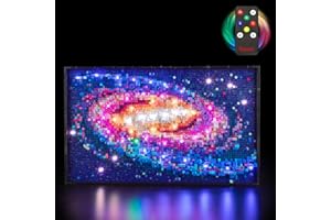 BRIKSMAX Lumière pour la galaxie de la Voie lactée (version télécommande) 31212 - Compatible avec le modèle de briques Lego Art - Sans kit Lego