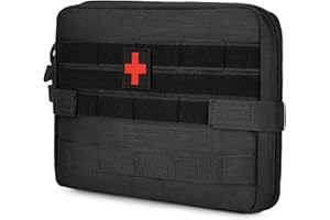 Huntvp Taktyczna torba Molle, apteczka Molle, mała torba na pasek, wielofunkcyjna torba medyczna EDC survival, mini zestaw narzędzi, do podróży, wędrówek, biwakowania, uprawiania sportu i na świeżym