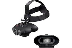 Nightfox Red - Prismáticos Digitales de visión Nocturna - Campo de visión Extra Amplio, 1 Aumento - LED de Infrarrojos de 940 NM - Sensor de Alta definición (HD) de 1080 p - Caza, CQB y Seguridad