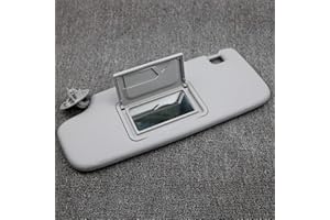 GLOFLY Pannello parasole anteriore con specchio for il trucco adatto for Chevy Aveo 2012 2013 2014 2015 2016 95327509 Grigio Alette parasole (Size : Left)
