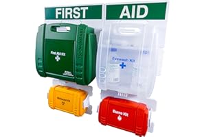 Safety First Aid Group Evolution British Standard Complete First Aid Point (BS 8599 Compliant), Large Fully-Stocked