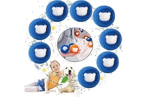 CHIOSA Tierhaarentferner Waschmaschine, Fusselbälle für Waschmaschine, Haarfänger für Waschmaschine Fusselentferner Waschbälle Waschmaschine, Katzenhaarentferner, Entfernt Tierhaare＆Fusseln (Blau)