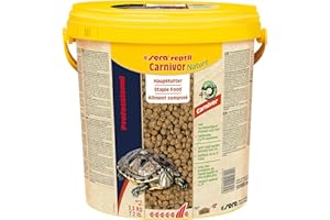 Sera Reptil Professional carnivor Nature 10 L (3,3 kg) | alimento para Tortugas acuáticas | sin colorantes ni conservantes | Rico en proteínas | vitaminas Importantes