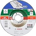 Bosch Accessories 5 Disque à tronçonner (pour le métal, convient aux meuleuses angulaires portatives dont le diamètre des dis