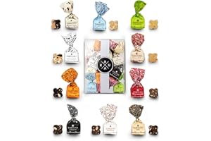 KauKau Geschenkset 140g Box: Antica Torroneria Tartufo Schokoladentrüffel Tartufi Trüffelpralinen in eine Box. 140g
