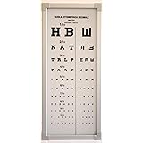 OTTOTIPO LUMINOSO DECIMALE TAVOLA OTTOMETRICA MONOYER DISTANZA 3 METRI ...