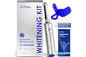 PDOO Kit Blanchiment Dentaire PAP+ | Teeth Whitening Gel 10ml & Plateau de Blanchiment des Dents | Sans Sensibilité et Sans Peroxydes et blanchiment dentaire Instantané | élimine Les Taches | Mint Flavor