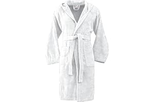 Bassetti Suave Albornoz con Capucha 360g 100% Algodón Toalla Esponjosa Hombre Mujer Tallas Grandes - Diseño ITALIANO - Colección VIVIAN