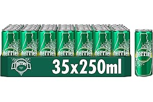 Perrier 12336215 Slim Can Sprudelwasser, 250 ml, 35 Stück