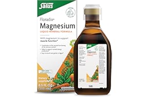 FLORADIX Salus Magnésium - Complément Alimentaire Liquide Enrichi en Magnésium - Propriétés Anti-Fatigue, Aide Fonctionnement du Système Nerveux - S'assimile Facilement Grâce sa Forme Liquide - 250 g
