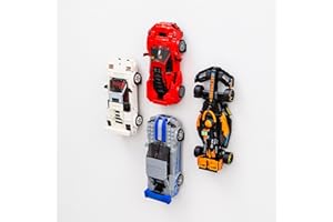 Capricorn Goods Lot de 4 crochets de fixation murale pour voitures Speed Champions - Facile à installer