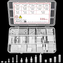 180 pz/set M3 nero/bianco esagonale in Nylon distanziatore 180 pz/set M3 nero/bianco esagonale in Nylon distanziatore