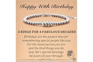 Aunis 16/18/21/30/40/50/60 Birthday Gifts for Women Bracelet Gifts for Women Girls