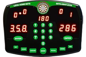 Thomas & Anca Club Supplies Ltd Darts Deluxe Electronic Dart Scorer Electronic Scoreboard For Dart Lovers Xmas Gift Dart Players Man Cave Gift Xmas Gift Present for him