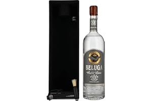 Beluga Gold Line Noble Russian Vodka 40% Vol. 1l in Giftbox in Lederoptik with Pinsel