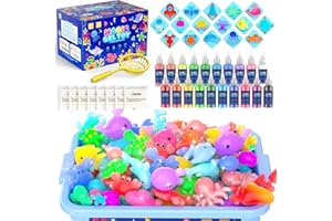 Hot Bee Aqua Gelz Set, DIY Kreatives Spielzeug Ab 4 5 6 7 Jahre Mädchen, 3D Aqua Fairy Creature Kinder Magic Water Elf Toy Kit, Squishy Selber Machen Set, Magisches Wassergel Geschenk Für Mädchen 4+