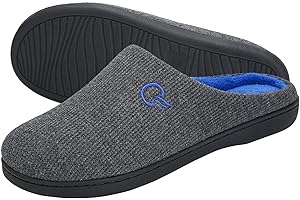 Mishansha Chaussons Femme Pantoufle Homme Mousse à Mémoire de Forme Hommes Chauds Confort Antidérapant Intérieur/extérieur