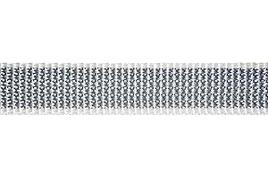 Chapuis B/GR125 - Correa de polipropileno para persiana enrollable (214 kg, ancho 15 mm, bobina de 25 m), color gris y blanco