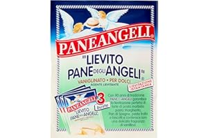Paneangeli Lievito Pane degli Angeli Vaniglinato, Lievito per Dolci, Agente Lievitante, Lievito Istantaneo con Fragranza di Vanillina, Vegano e Senza Glutine, Bustone da 3 Buste da 16 g