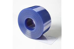STRIP CURTAINS DIRECT PVC Door Strip/Strip Curtain - 200mm x 2mm x 10m ROLL Clear - Warehouse Coldroom Chiller Butcher