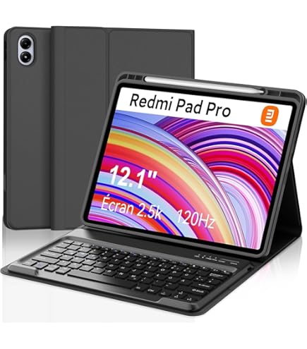 Coque Clavier Bluetooth AZERTY Pour Xiaomi Pad 7/7 Pro 11.2" 2025 - Magnétique, Détachable, Rechargeable USB-C