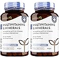 Multivitamins & Minerals (2 Packs of 365) - 730 Vegan Multivitamin Tablets - 2 Year Supply - Multivitamin Tablets for Men & Women with 26 Essential Active Vitamins & Minerals - Made in UK by Nutravita
