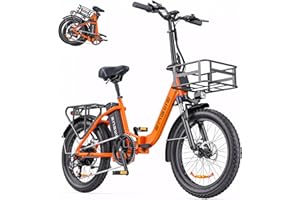 ‎ENGWE ENGWE E-Bike Klapprad Elektrofahrrad mit 20 Zoll Fat Tire, 15.6Ah Lithium-Akku für Lange Reichweite bis 140KM, 7-Gang-All-Terrain Ebike Herren für MTB, Strand & Schnee