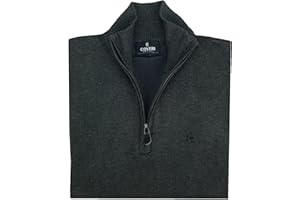 COVERI Maglia Maglione a Lupetto Uomo Mezza Zip Collo Alto con Cerniera M L XL XXL XXXL