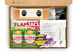 SWEETIEPOST Welsh Letterbox Gift Hamper | Welsh Treats Present | Wales Food Hamper | Welsh Biscuits | Welsh Cakes Welsh Fudge Welsh Tea Bags | Welsh Food Selection Box