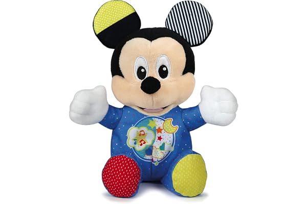Clementoni - Baby Mickey Lightin Plush Peluche Multicolore, 17206