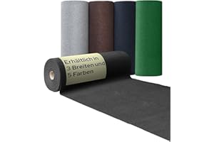 PRIMAFLOR - IDEEN IN TEXTIL Tappeto Prato Sintetico Confort - Anthracite, 4,00m x 3,00m, Tappeto Erboso Sintetico | Tappeto Prato Esterno al metro per Balcone, Terrazza, Giardino
