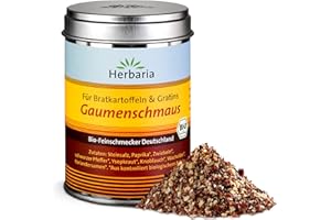 ‎HERBARIA Herbaria Gaumenschmaus bio M-Dose - fertiges Bio-Bratkartoffelgewürz für Kartoffeln & Gratin - mit erlesenen Gewürzen - in nachhaltiger Aromaschutz-Dose , 100g (1er Pack)