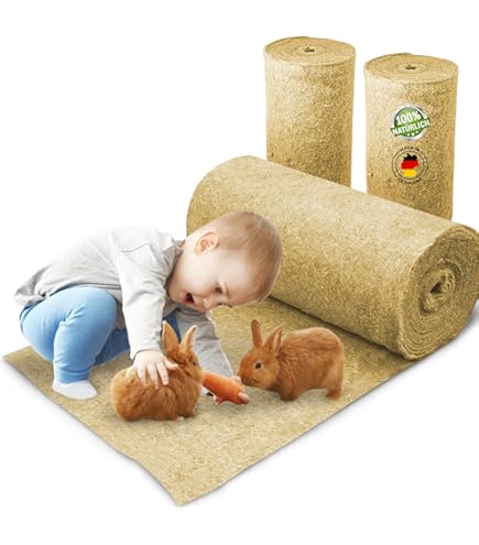 Knaagdiertapijt 100% hennep, per strekkende meter, 0,50 m x 15,00 m x 1