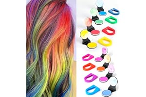 ONSOLO 8 Colors Hair Chalks for Girls Disposable Washable Portable Temporary Bright Hair Powder Dye Cream Spray Colour for Kids Women Makeup Halloween Christmas Birthday Party Cosplay DIY Children's Day